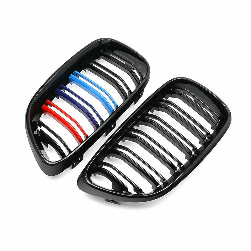 FOR BMW  2 SERIES F22 F23 14-18 FRONT KIDNEY GRILL GRILLE M COLOR DOUBLE LINE