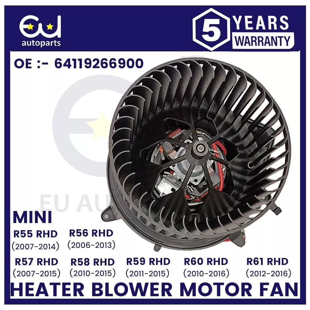 HEATER BLOWER MOTOR FAN FOR MINI R55 R56 R57 R58 R59 R60 R61 64119266900 RHD