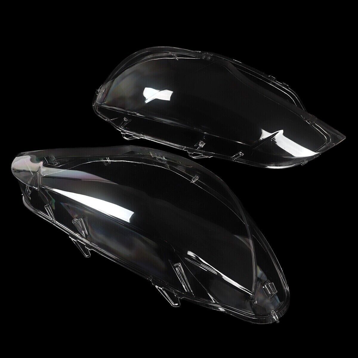 HEADLIGHT HEADLAMP CLEAR LENS COVER FOR BMW X6 E71 2006-14