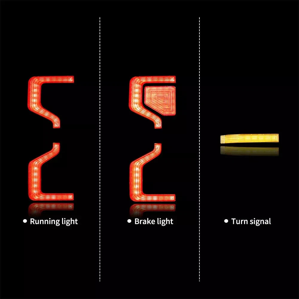SMOKED SEQUENTIAL LED TAIL LIGHTS LAMPS FOR FORD RANGER 2012-21 W/STARTUP RAPTOR