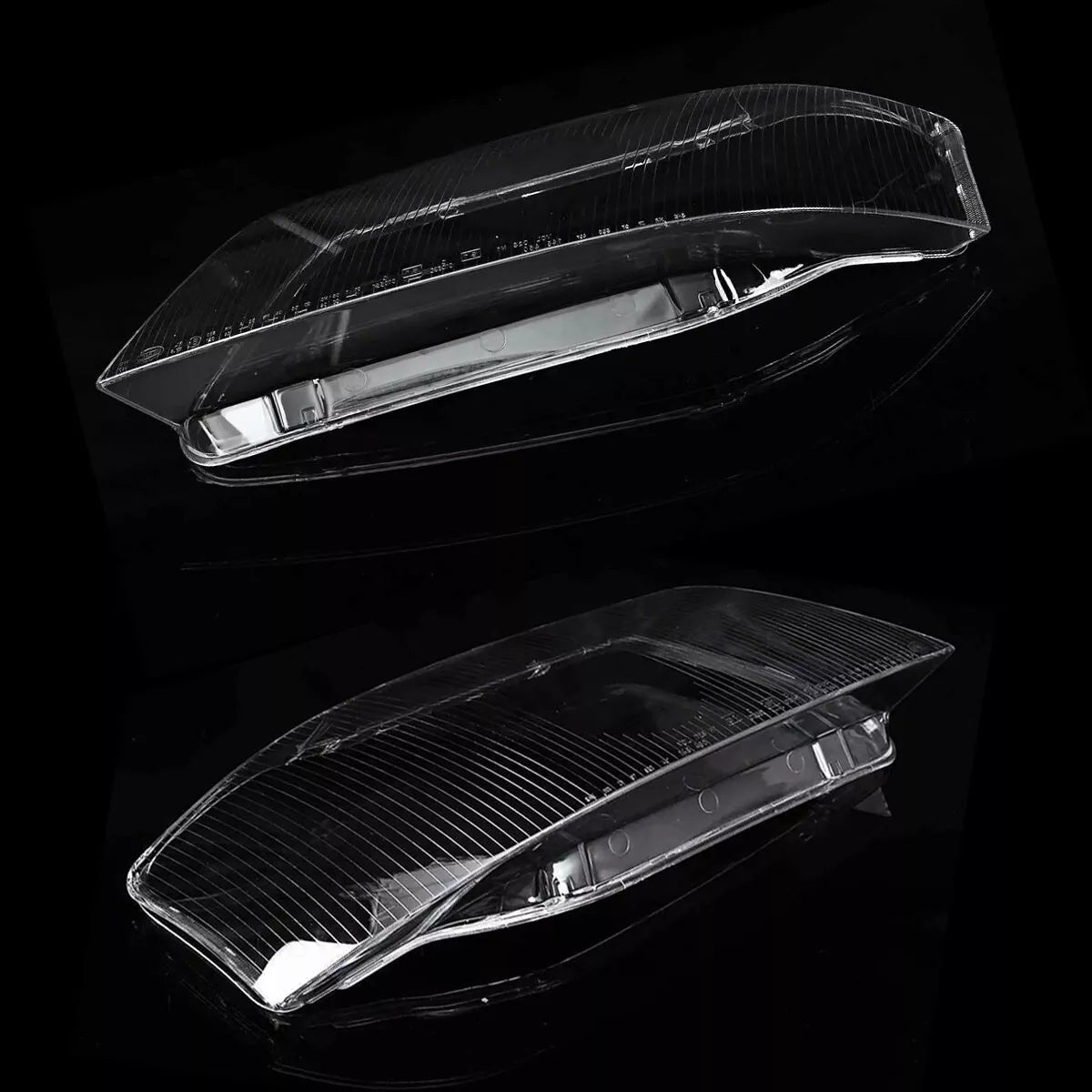 FOR AUDI A6 C5 LEFT RIGHT SIDE PAIR FRONT HEADLIGHT HEADLAMP LENS COVER 1998-02