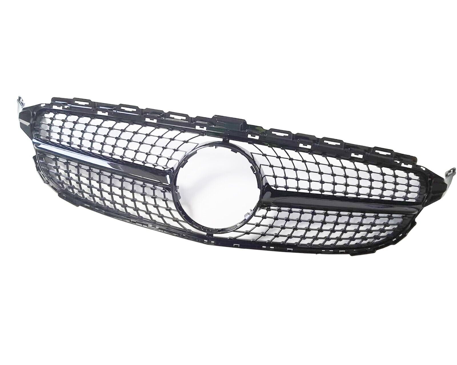 FOR MERCEDES W205 C205 C CLASS BLACK DIAMOND FRONT GRILL GRILLE AMG C43 15-18