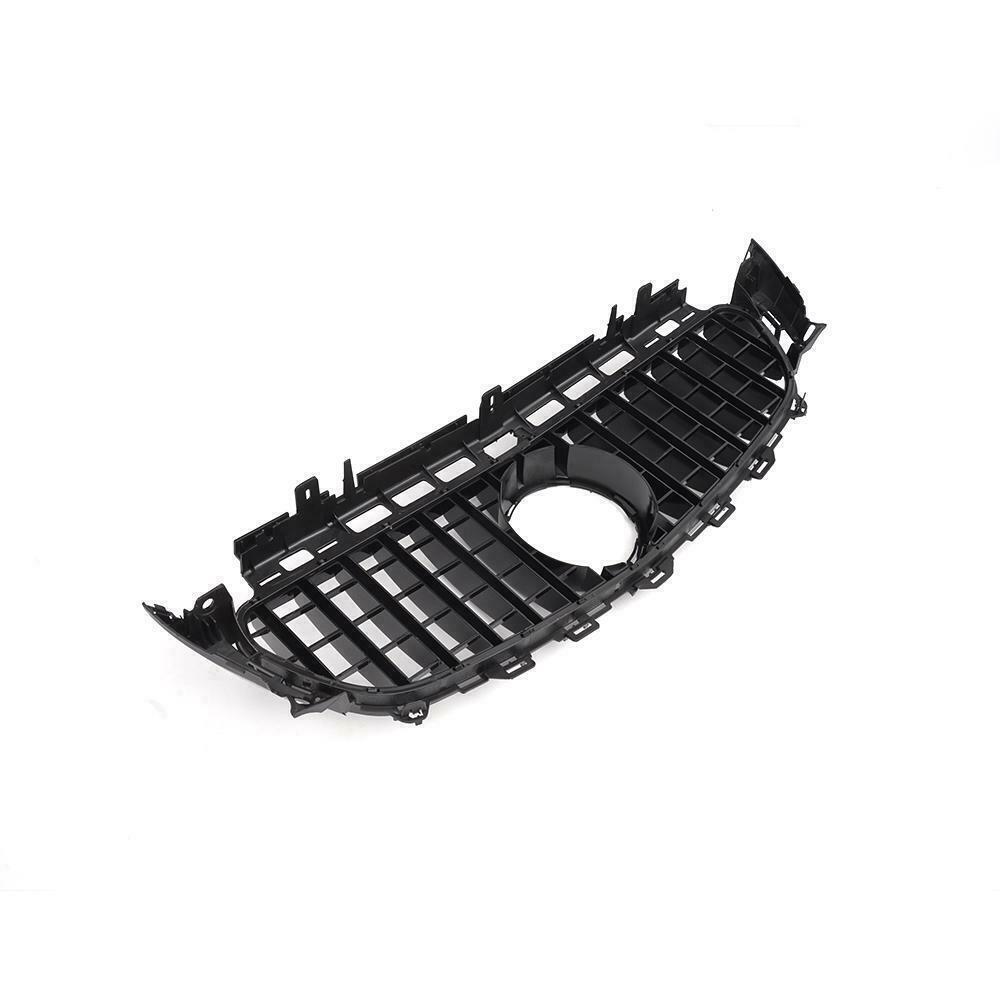 FOR MERCEDES E CLASS W213 C238 16-20 FRONT BUMPER GRILLE GRILL BLACK GT R STYLE