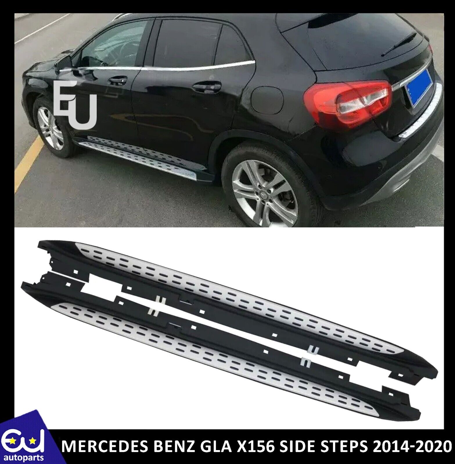 FOR MERCEDES BENZ GLA X156 2014-2020 RUNNING BOARD SIDE STEPS OEM STYLE