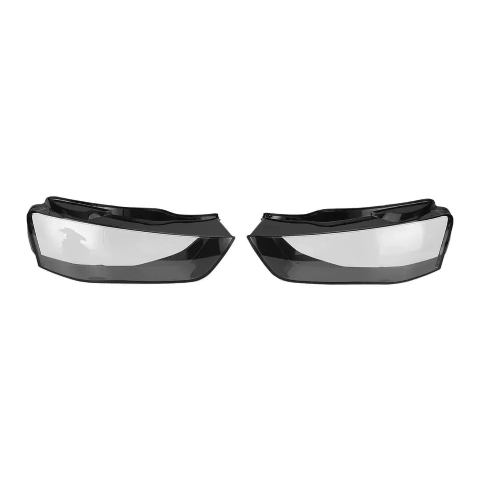 FOR AUDI A4 B8 FACELIFT LEFT RIGHT SIDE PAIR FRONT HEADLIGHT HEADLAMP LENS COVER