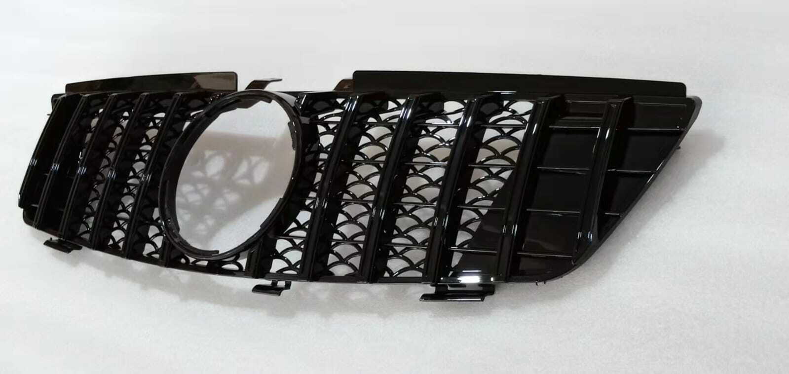 FOR MERCEDES M CLASS ML W164 ML PANAMERICANA GT GRILLE 2005-2008 GLOSS BLACK OEM