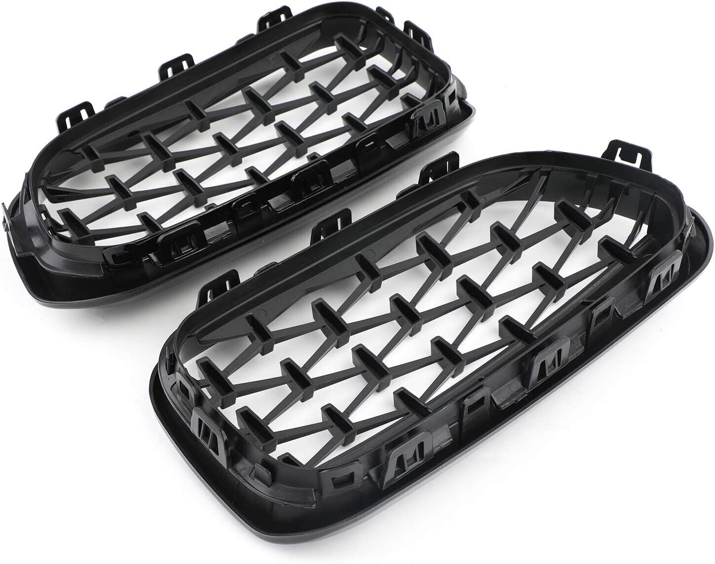 FOR BMW F20 F21 1 SERIES DIAMOND BLACK FRONT KIDNEY GRILLE GRILL 15-19 FACELIFT