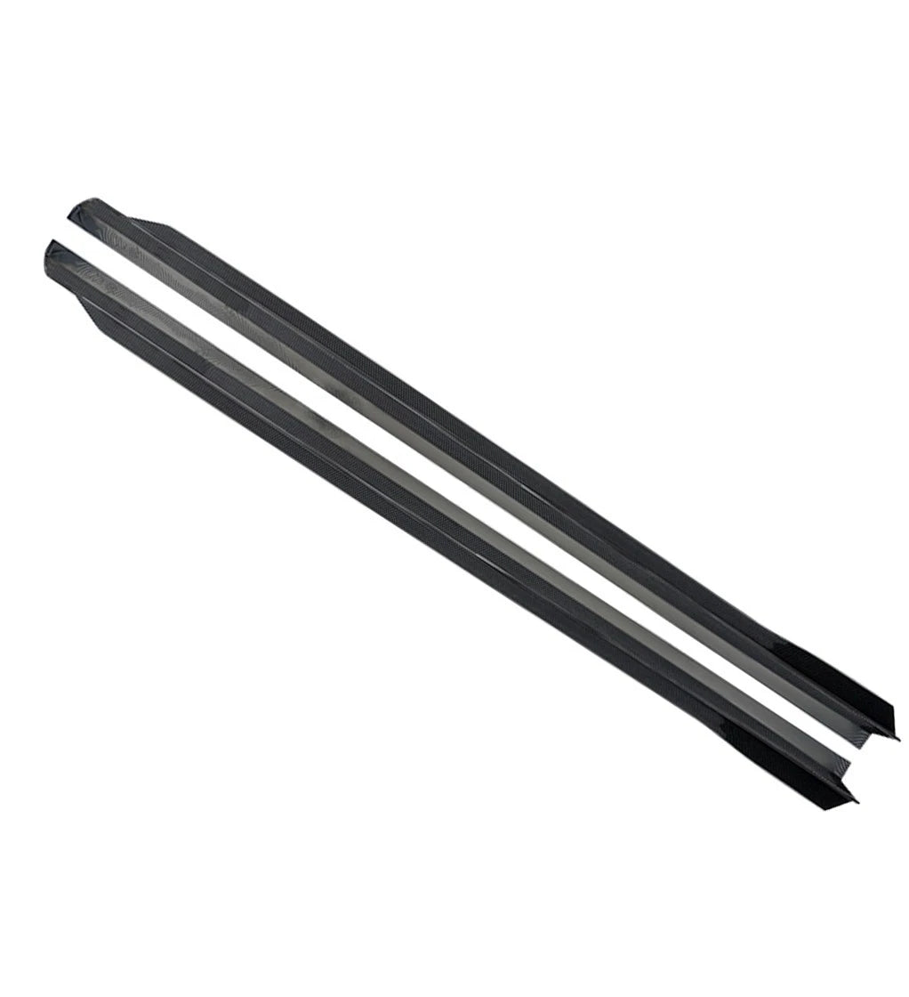 FOR BMW G60 MP STYLE PAIR SIDE SKIRT EXTENTIONS GLOSS BLACK 2023+
