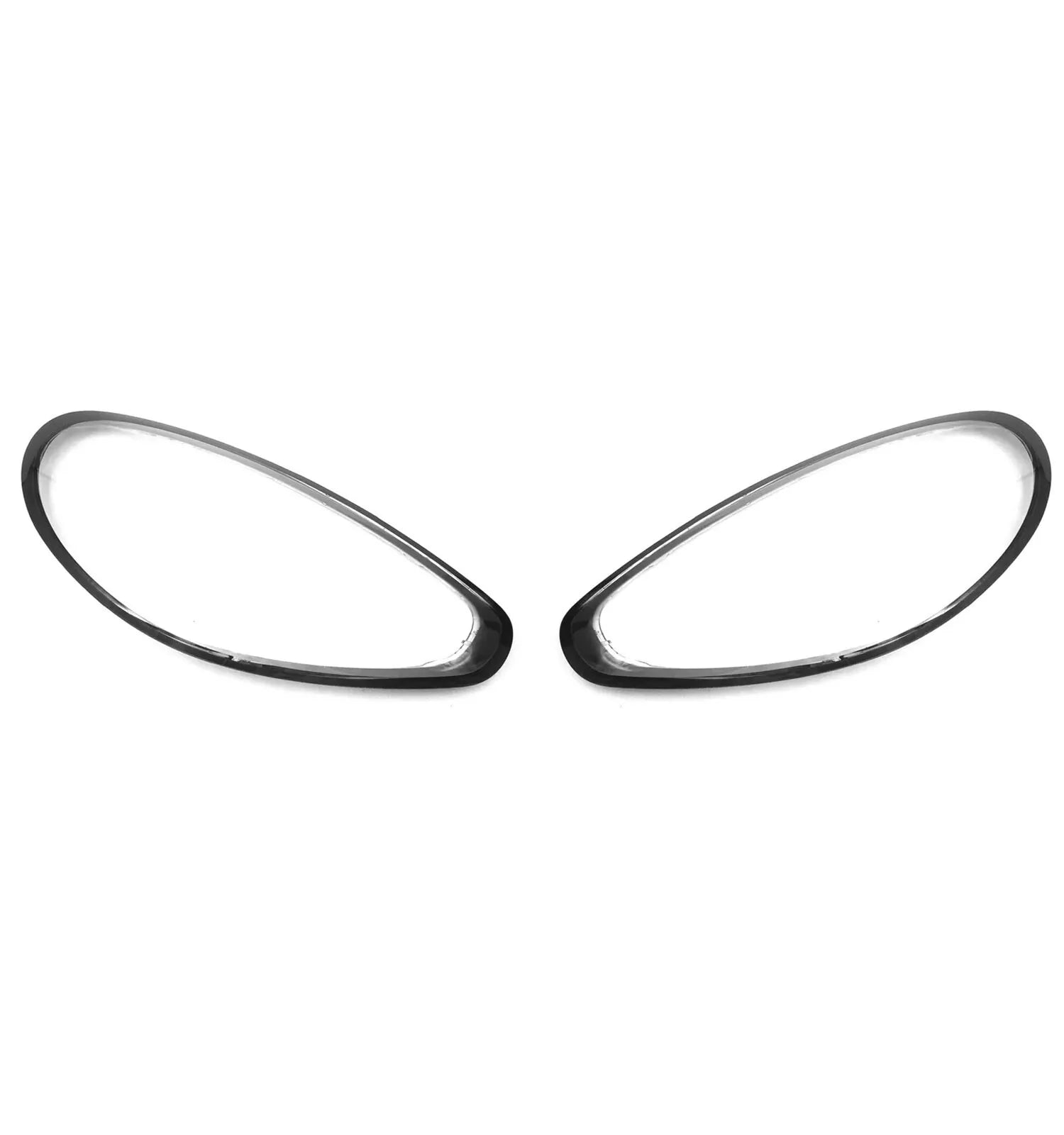 2X LEFT RIGHT SIDE FOR PORSCHE PANAMERA 970 2013-2015 HEADLIGHT GLASS LENS COVER