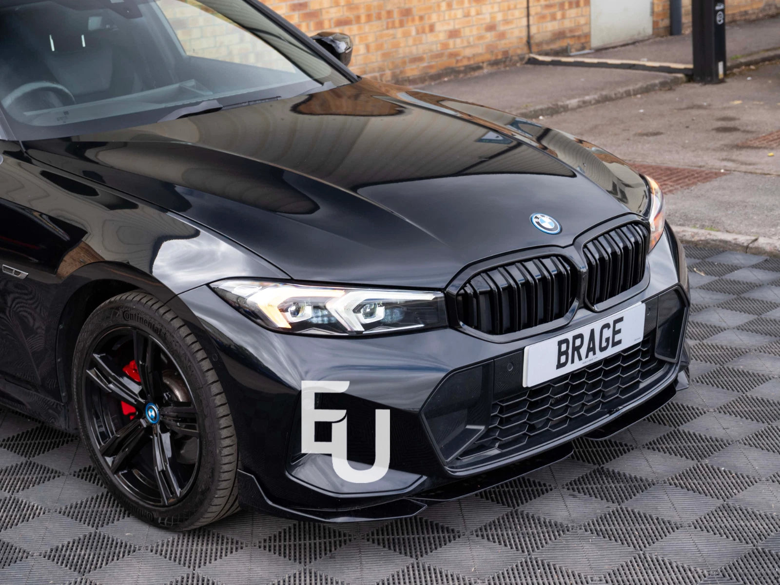 DOUBLE SLAT FOR BMW 3 SERIES G20 G21 LCI KIDNEY GRILL GRILLE GLOSS BLACK 2022+