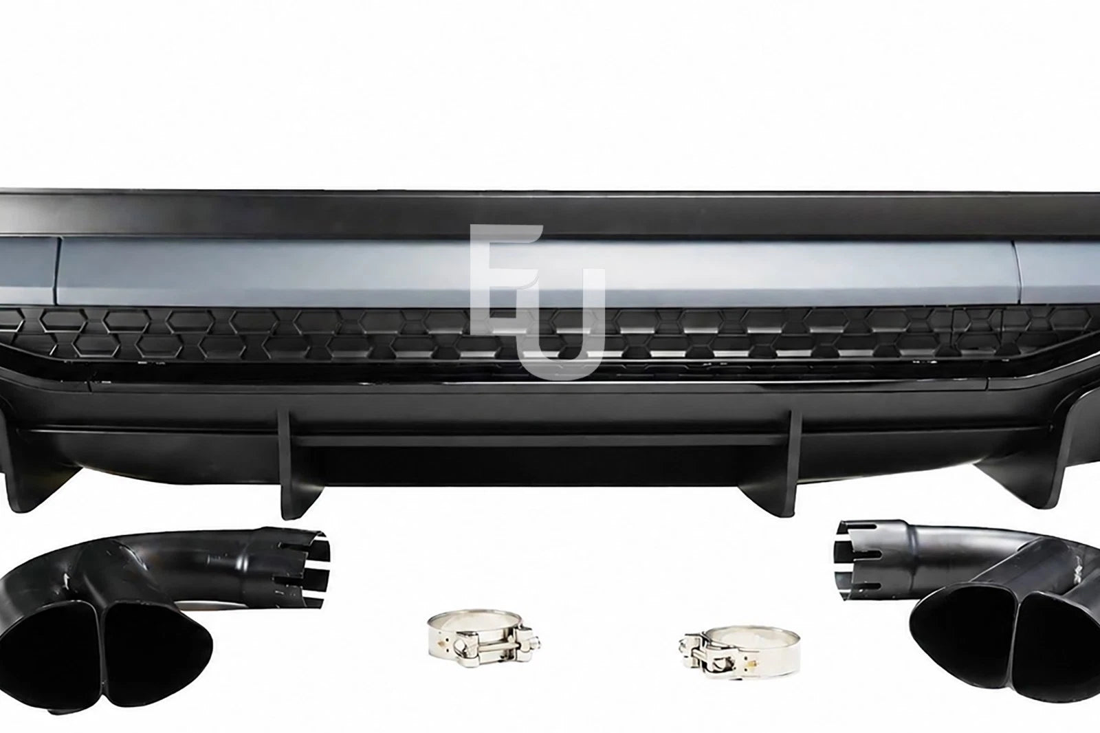 FOR AUDI Q3 F3 2.0 SPORTBACK S-LINE RSQ3 STYLE REAR DIFFUSER TAILPIPES 2019-2025