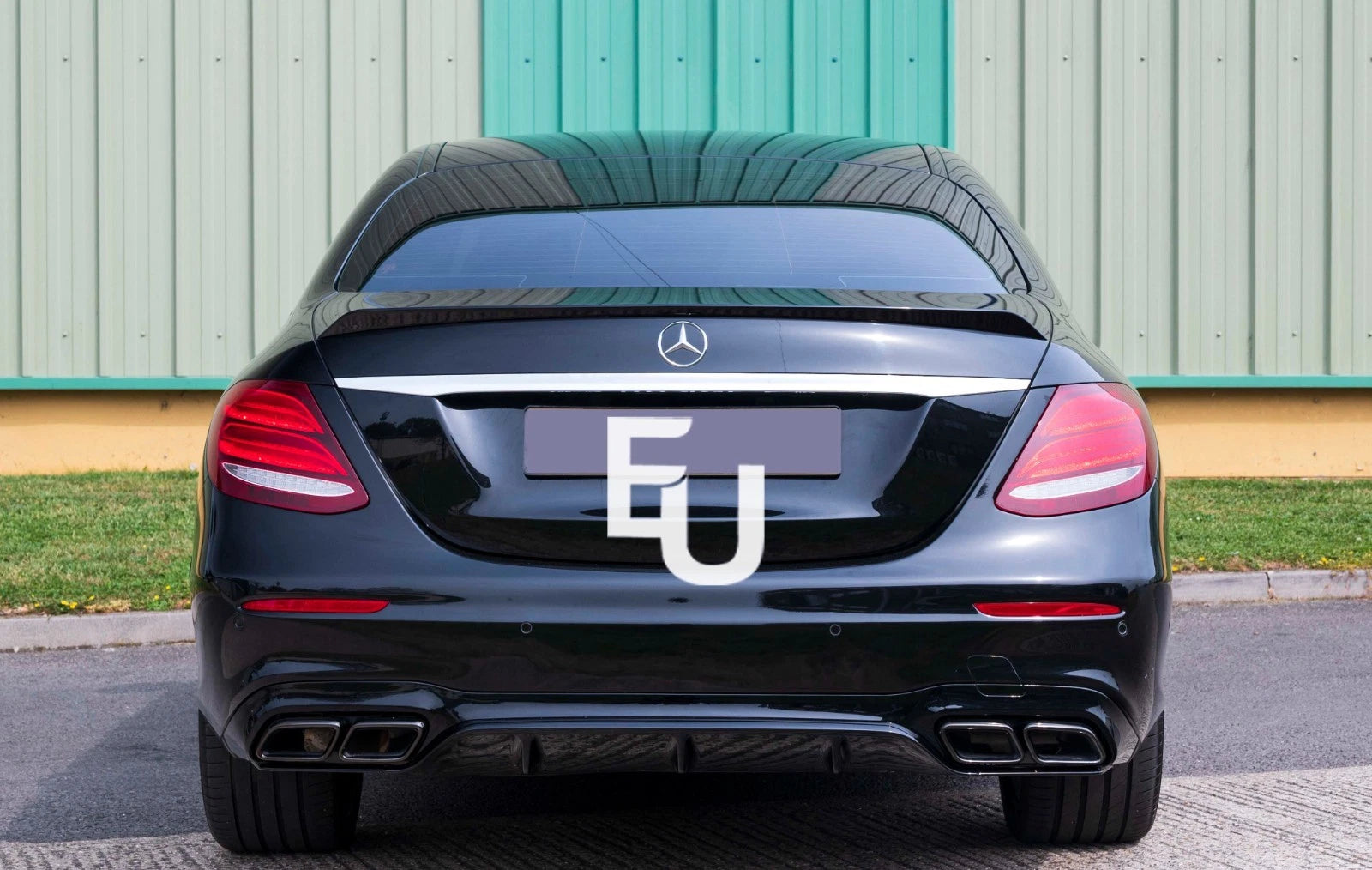 REAR BUMPER DIFFUSER W/ TAILPIPES FOR MERCEDES-BENZ E CLASS W213 SALOON E63 LOOK