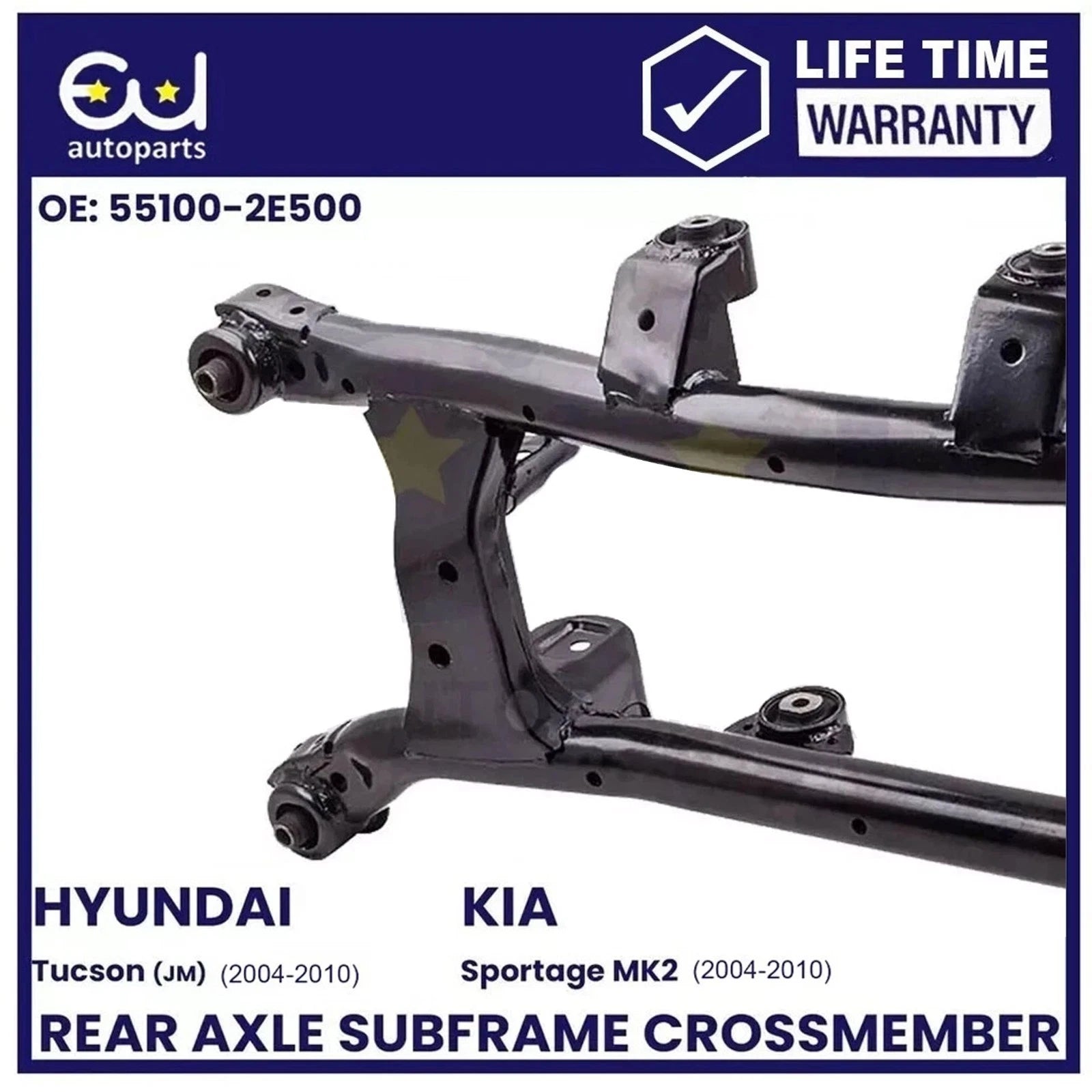 FOR HYUNDAI TUCSON KIA SPORTAGE MK2 4WD 2004–2010 REAR SUBFRAME AXLE CROSSMEMBER