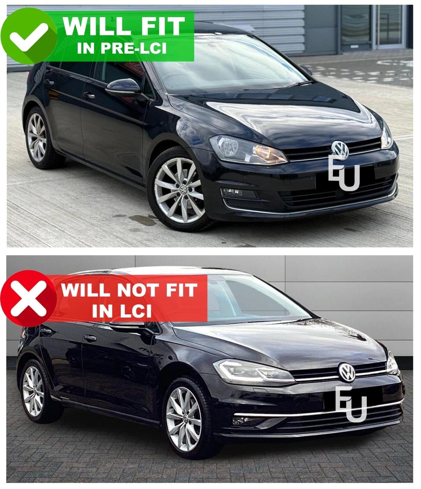 FOR VOLKSWAGEN VW GOLF MK7 PAIR VLAND FULL LED HEAD LIGHTS SEQUENTIAL LAMP 13-16