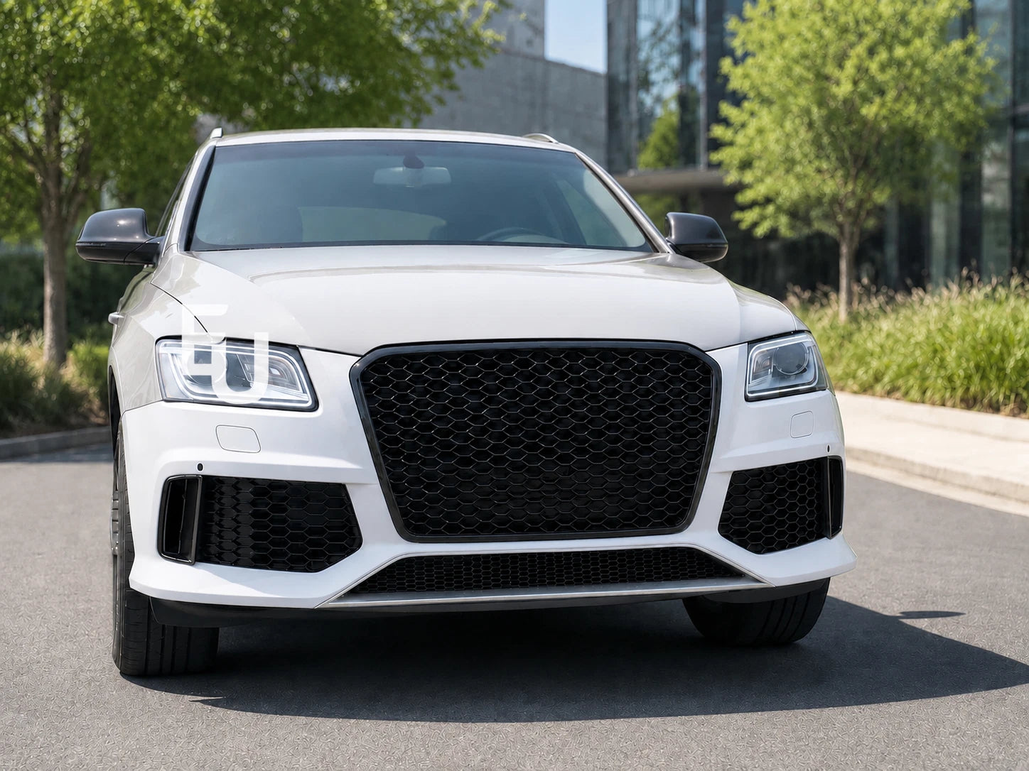 RSQ5 LOOK CONVERSION FRONT BUMPER BODY KIT FOR AUDI Q5 SQ5 8R 12-16 LCI W/GRILLE