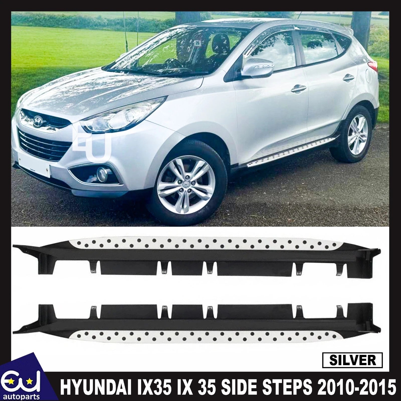 RUNNING BOARDS SIDE STEPS ORIGINAL OE STYLE FOR HYUNDAI IX35 IX 35 2010-2015 NEW