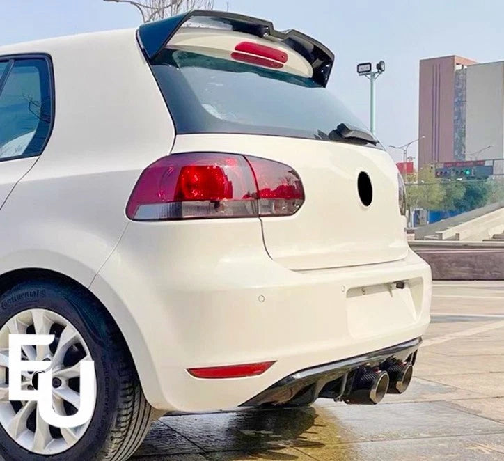 FOR VOLKSWAGEN GOLF MK6 R20 REAR BUMPER DIFFUSER LIP SPOILER 2008-2013