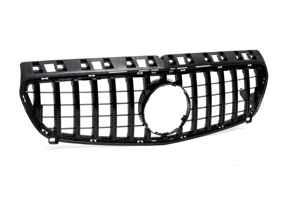 GRILLE FOR MERCEDES A CLASS W176 12-15 A45 GTR GT PANAMERICANA LOOK BLACK GRILL