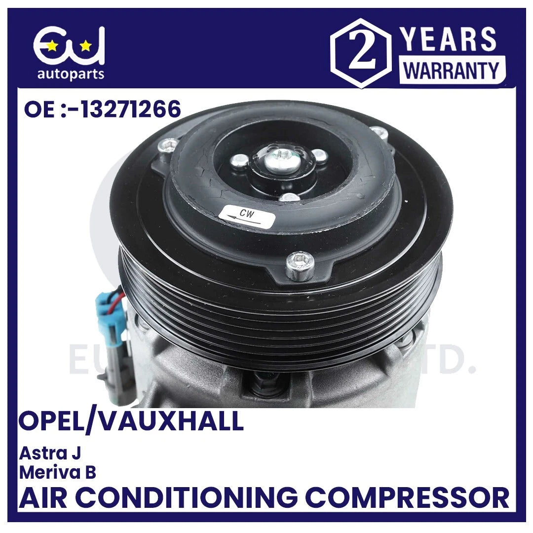 AIR CON A/C COMPRESSOR FOR VAUXHALL OPEL ASTRA J MK6 P10 MERIVA B MK2 1.3 1.7L