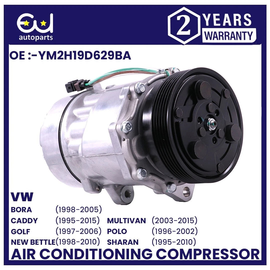 AIR CON AC COMPRESSOR PUMP FOR VW GOLF IV BORA 1J POLO 6V SHARAN TRANSPORTER