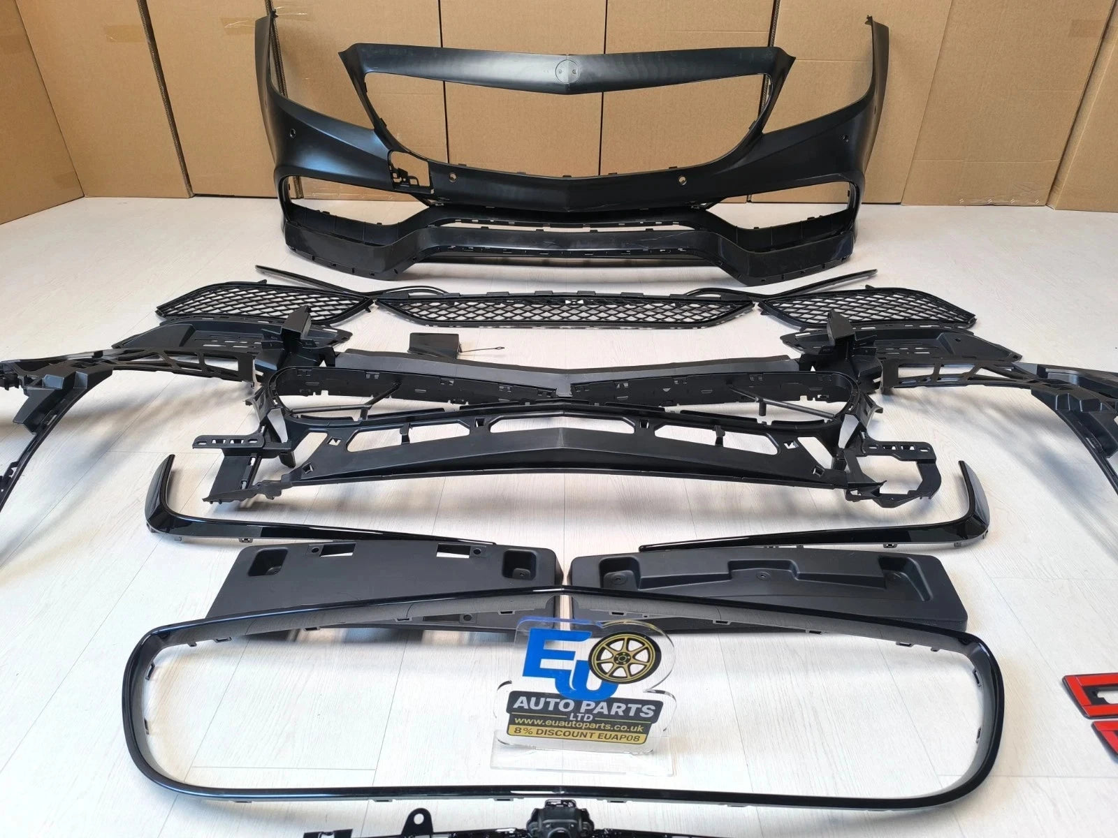 FOR MERCEDES CLS W218 X218 C218 AMG STYLE FRONT BUMPER KIT W/GT GRILLE 2015-2017