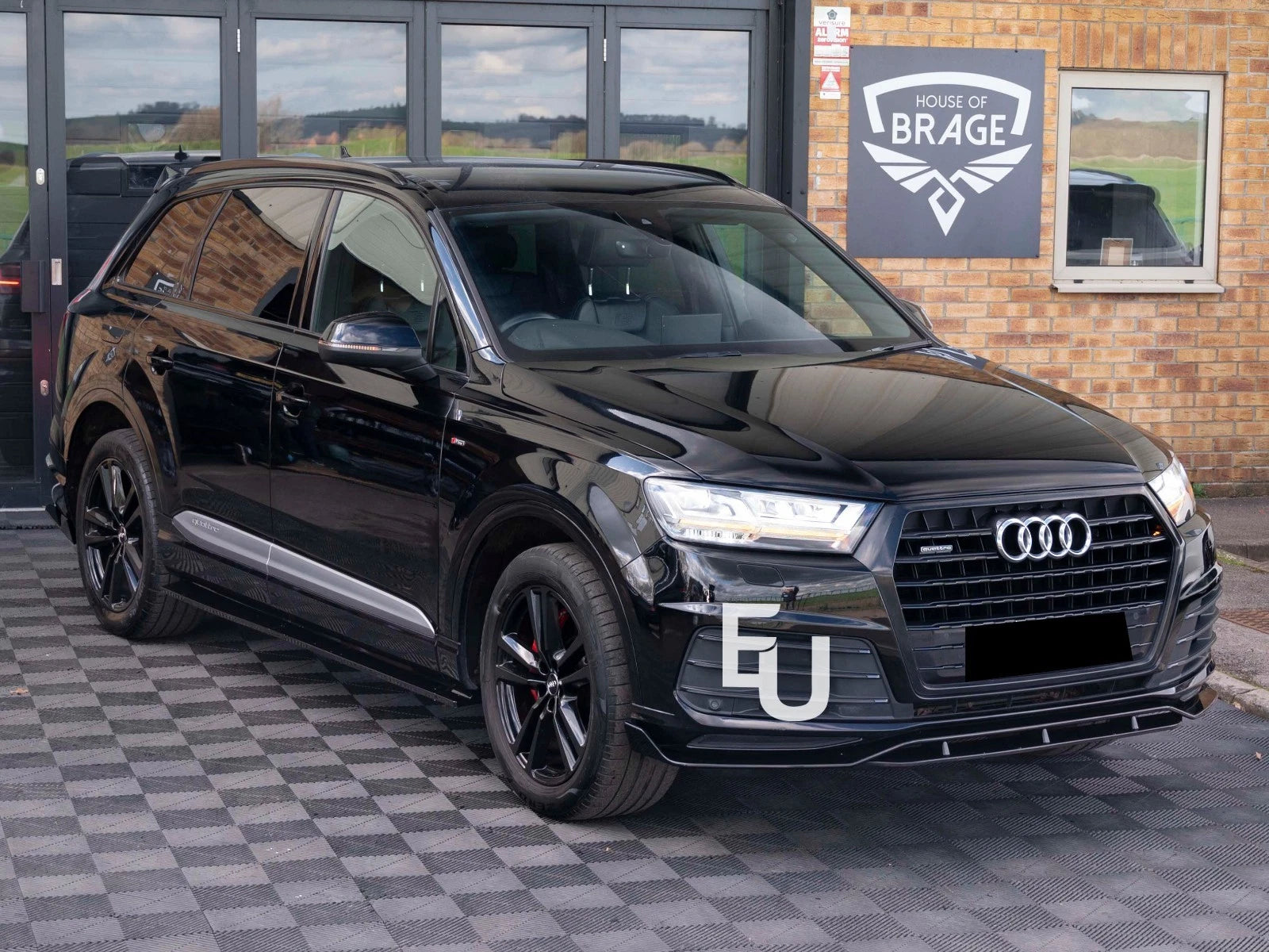 FOR AUDI Q7 SQ7 4M Q8 S-LINE SIDE SKIRT SKIRTS EXTENSIONS BLADE SPLITTER LIP 2018-2023