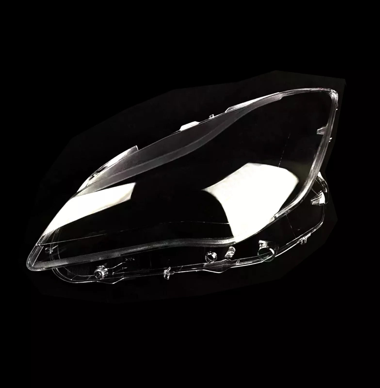 LEFT PASSENGER FOR MASERATI QUATTROPORTE MK6 HEADLAMP HEADLIGHT LENS COVER 16-19