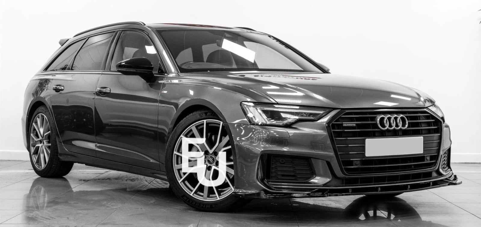FOR AUDI A6 S6 C8 S-LINE FRONT LIP SPLITTER SPOILER BODYKIT GLOSS BLACK 2018-25