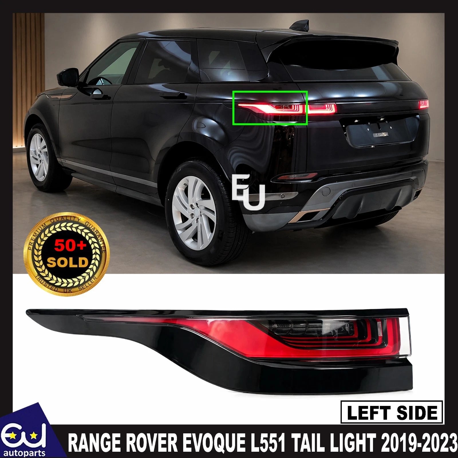 LEFT REAR OUTER TAIL LIGHT BRAKE LAMP FOR RANGE ROVER EVOQUE L551 2019-2023 UK