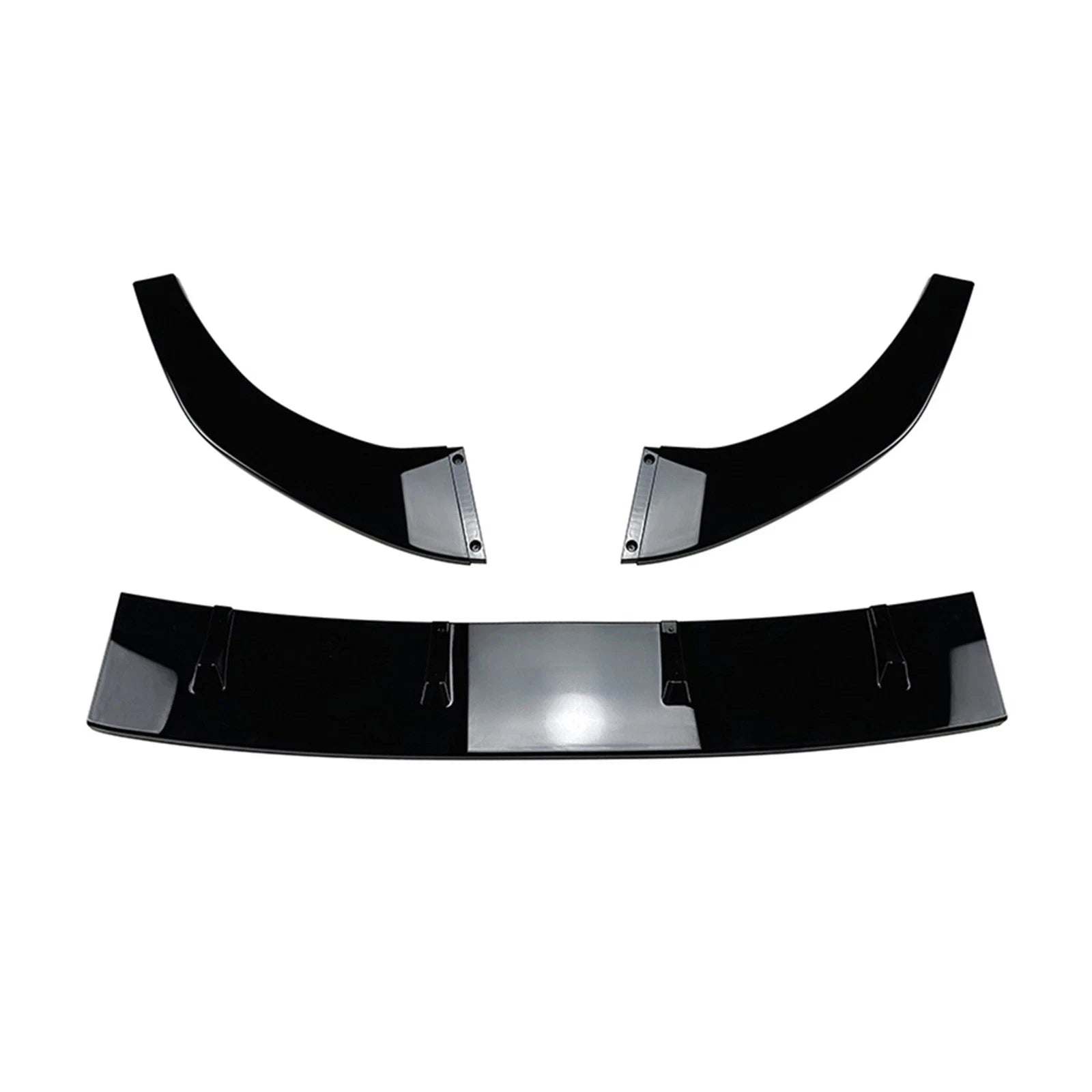 FOR VW POLO MK6.5 FRONT SPOILER LIP SPLITTER GLOSS BLACK 2022-2024