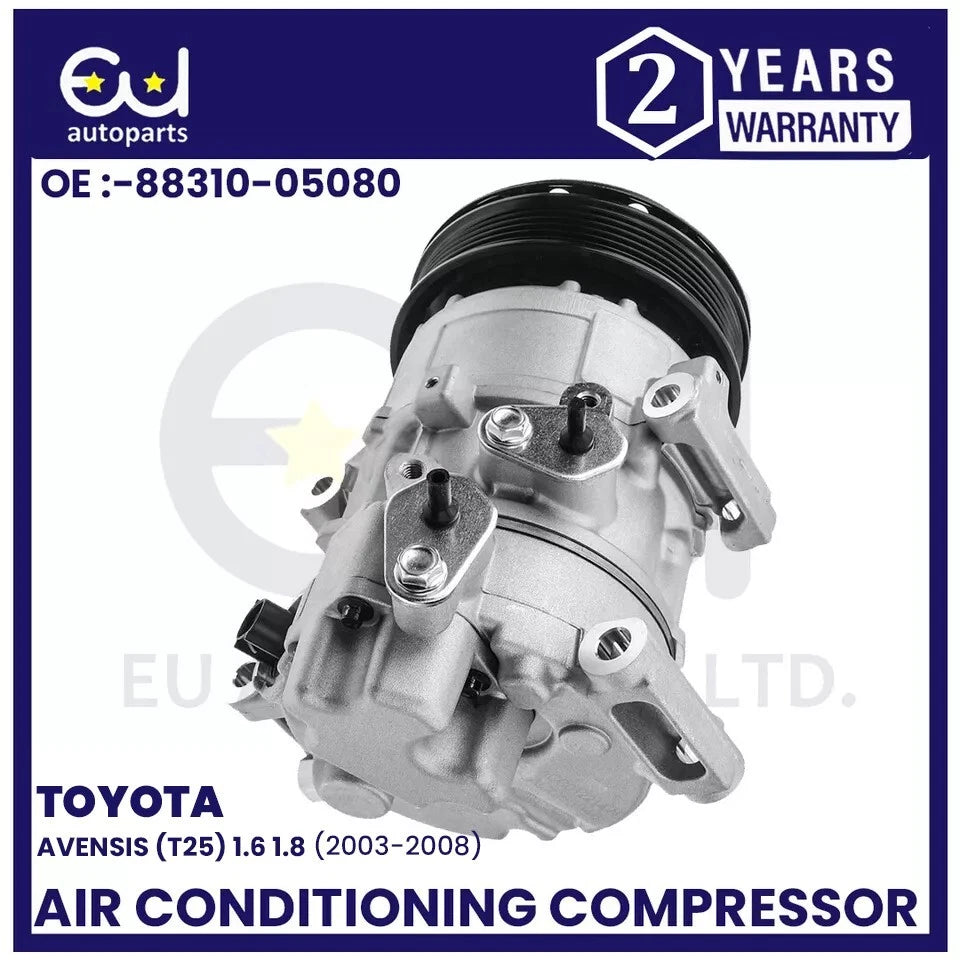 AIR CON A/C COMPRESSOR FOR TOYOTA AVENSIS T25 2003-2008 1.6 1.8 8831005080
