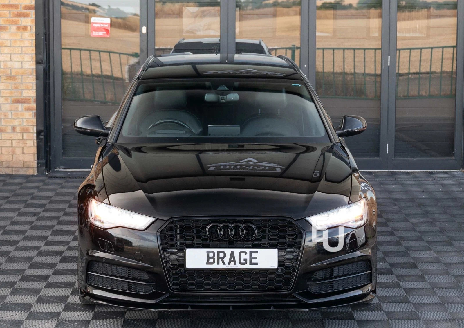 FOR AUDI A6 C7 S-LINE SALOON/AVANT FRONT BUMPER LIP SPOILER SPLITTER 2014-2018