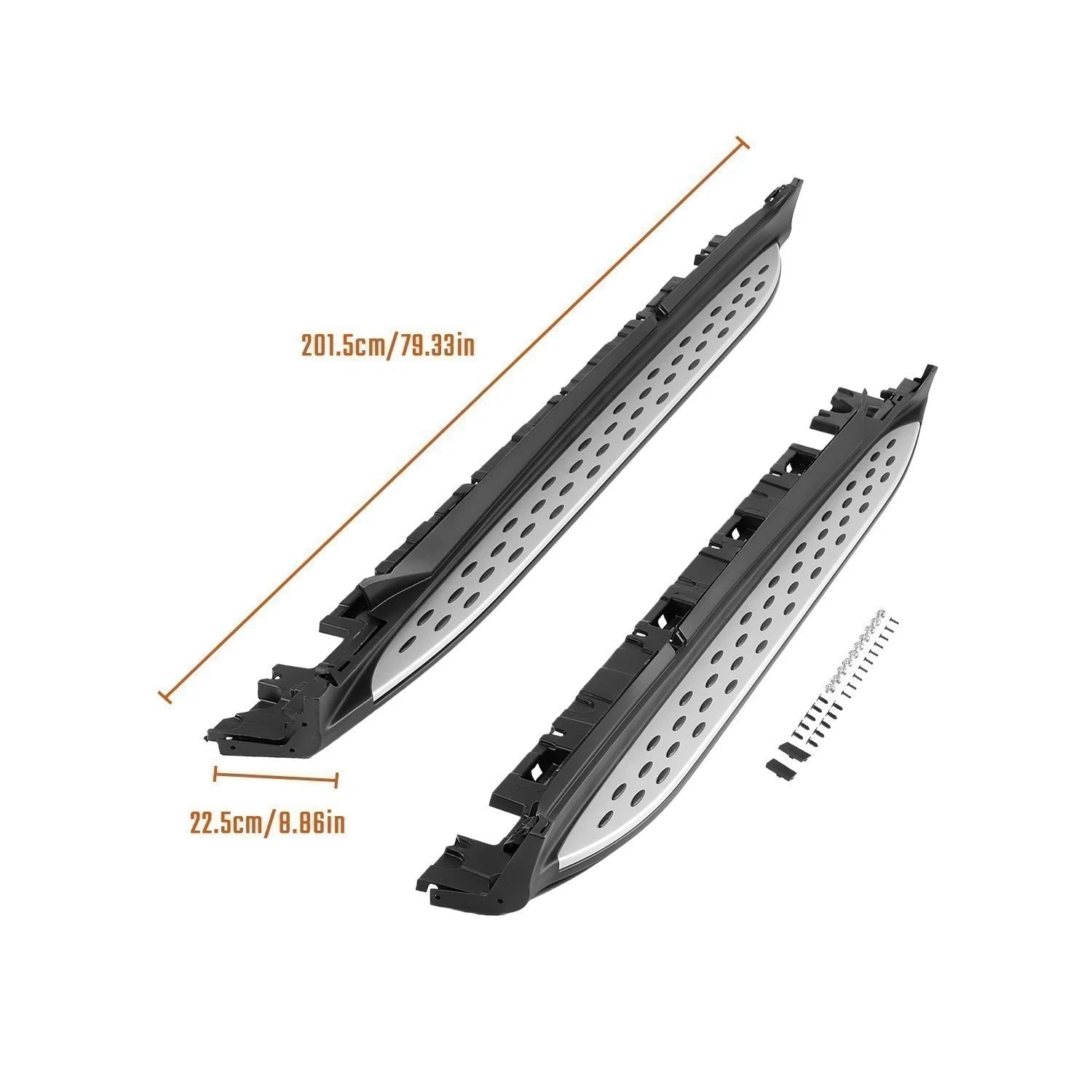 FOR MERCEDES BENZ GLC X253 & COUPE C253 2015-2022 SIDE STEPS RUNNING BOARDS NEW