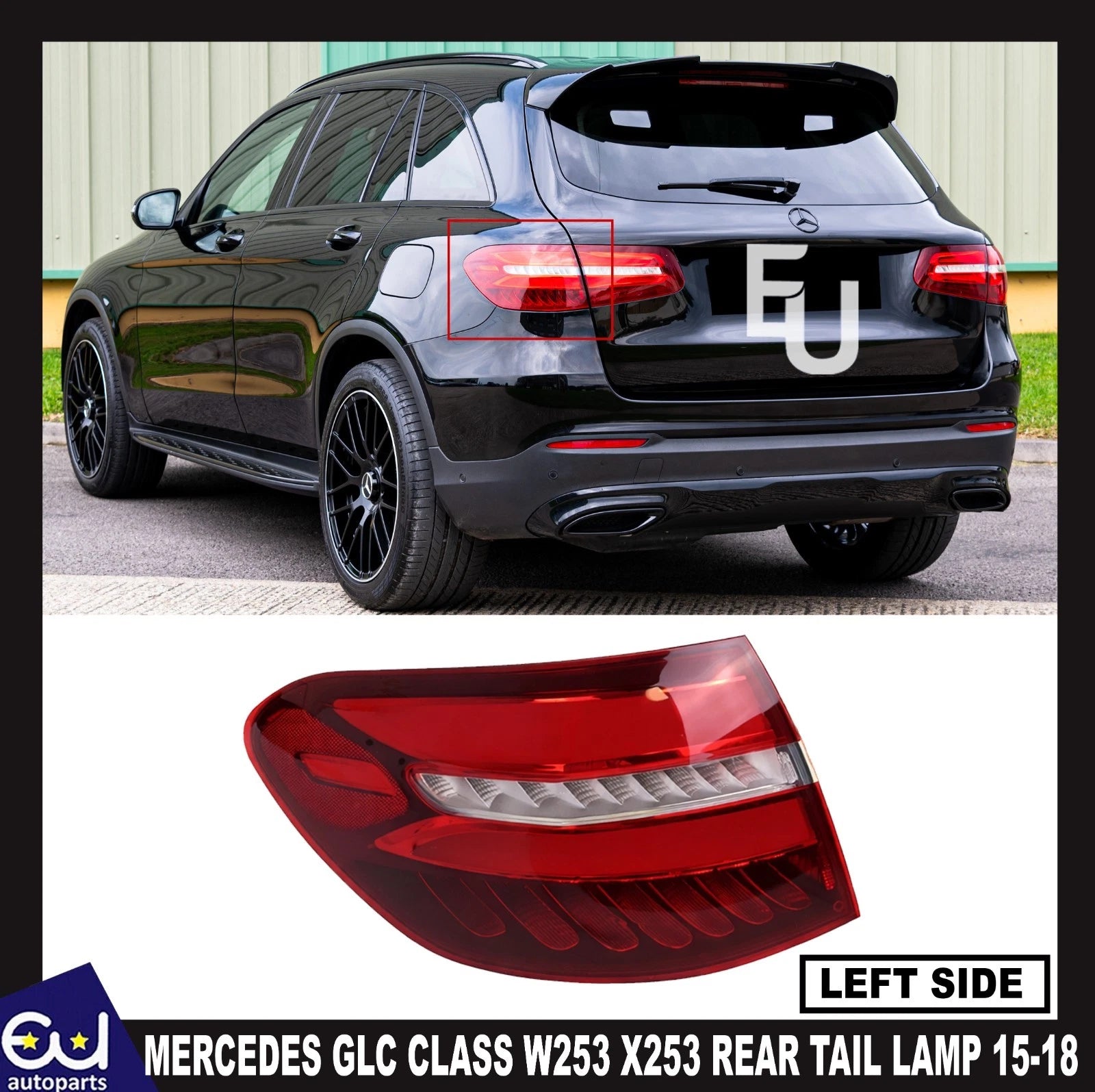 LH LEFT SIDE INNER REAR TAIL LIGHT LAMP FOR MERCEDES GLC CLASS W253 X253 15-18