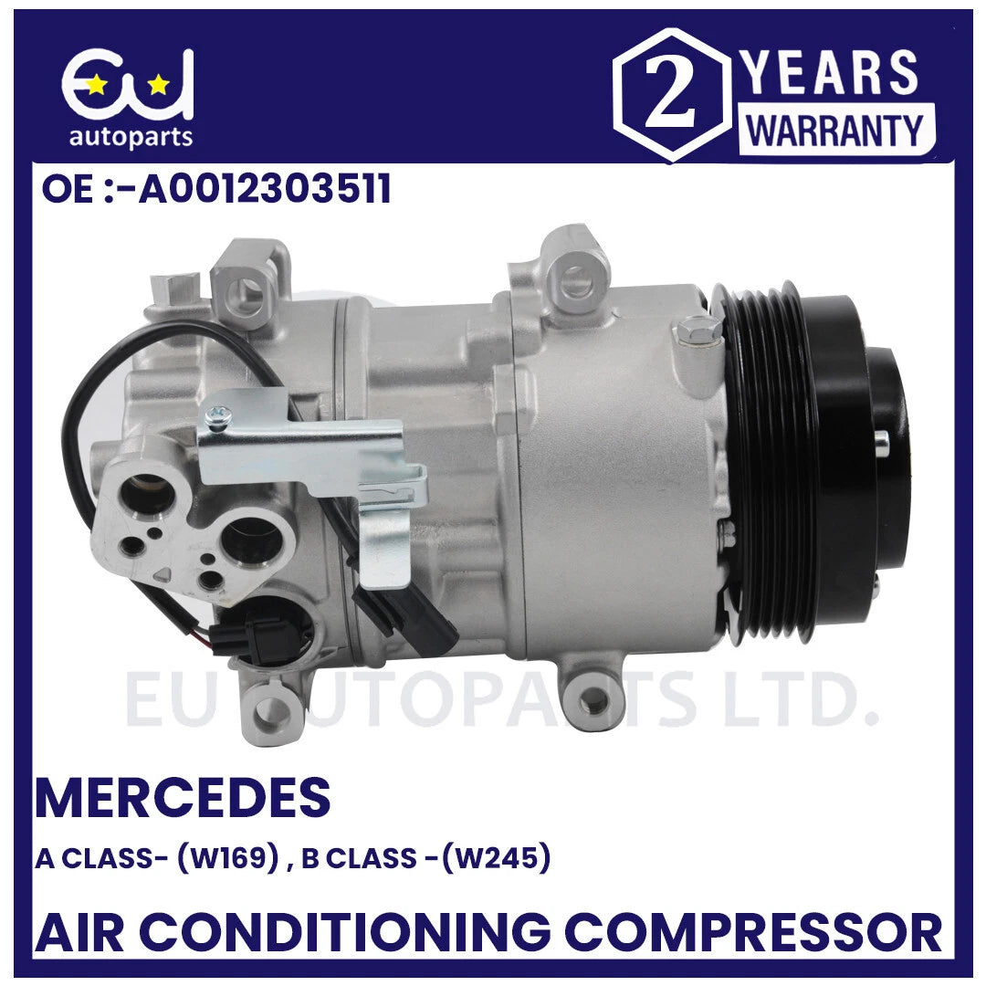 AIR CON AC COMPRESSOR PUMP FOR MERCEDES A-CLASS W169 B-CLASS W245 PETROL ENGINES