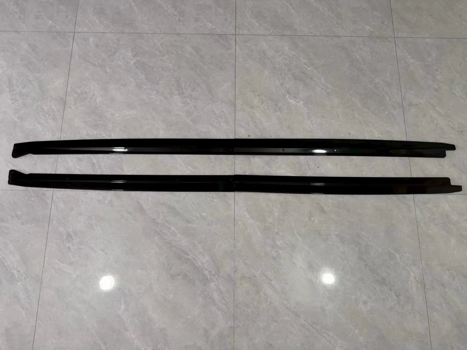 FOR BMW X5M F85 F15 X6M F86 F16 GLOSS BLACK SIDE SKIRT EXTENSION BLADE LIP 14-18