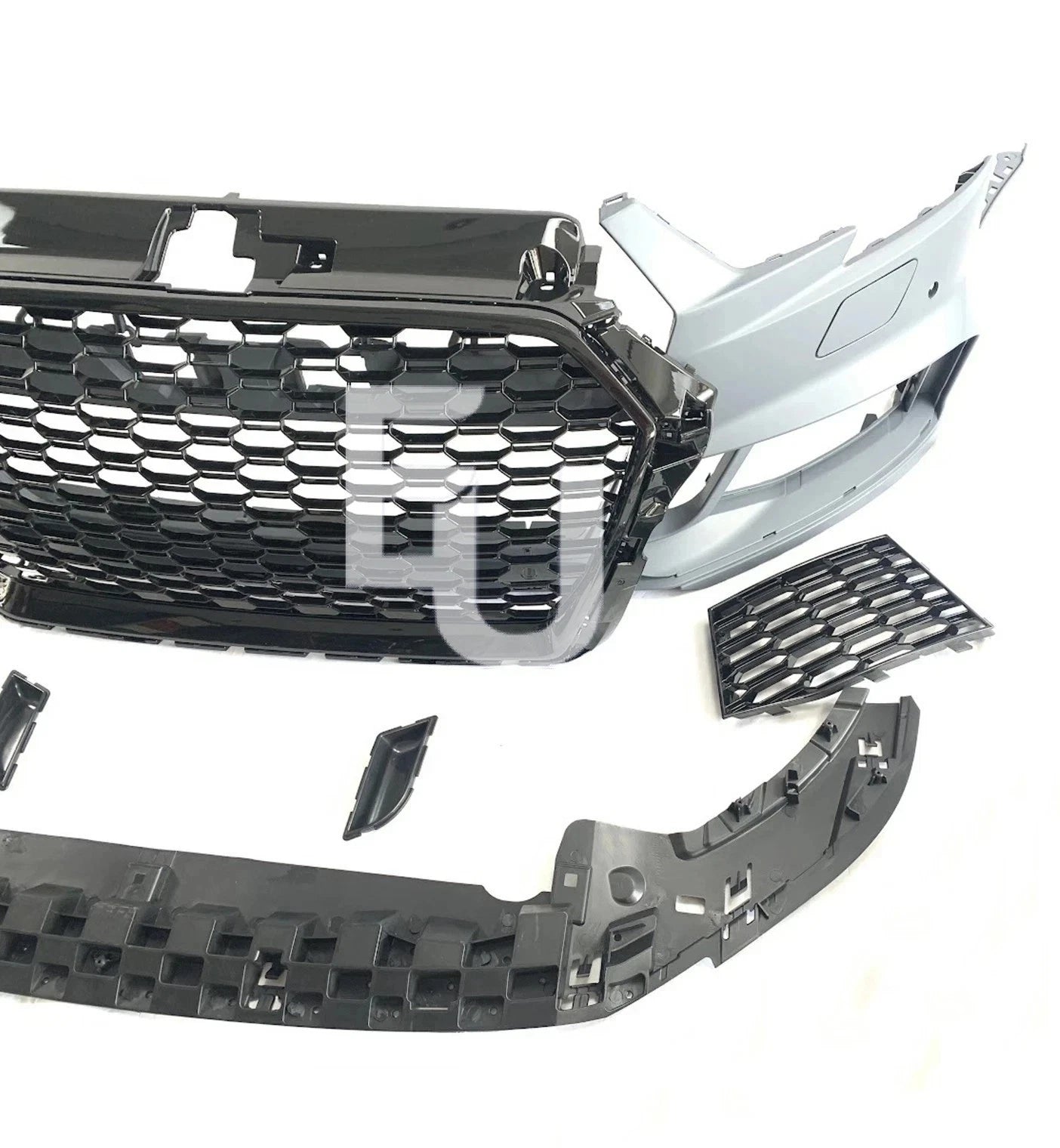 FRONT BUMPER RS3 STYLE LOOK CONVERSION FOR AUDI A3 HATCHBACK 8V 16-20 W/SPLITTER