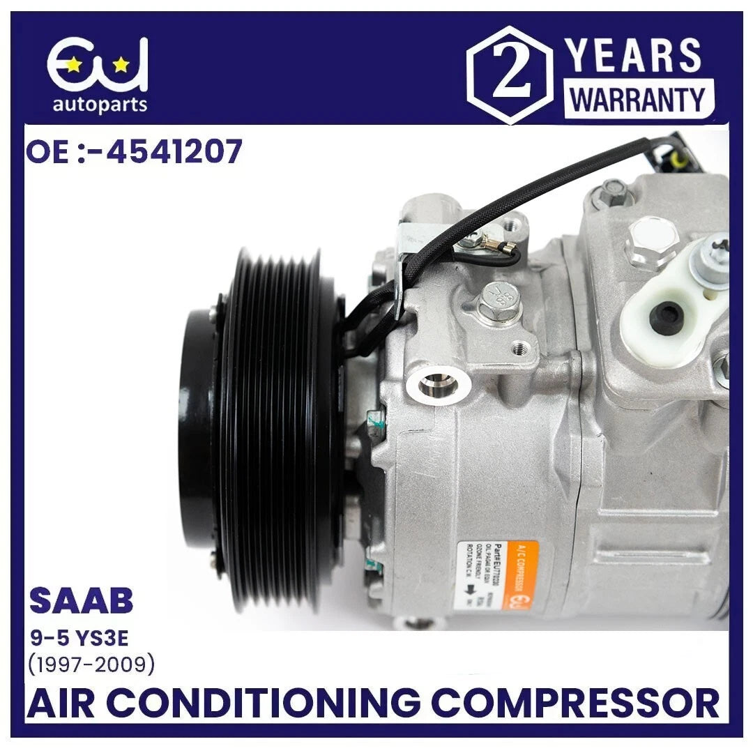 NEW AIR CONDITIONING A/C COMPRESSOR FOR SAAB 9-5 YS3E SERIES 1997-2009 12758380