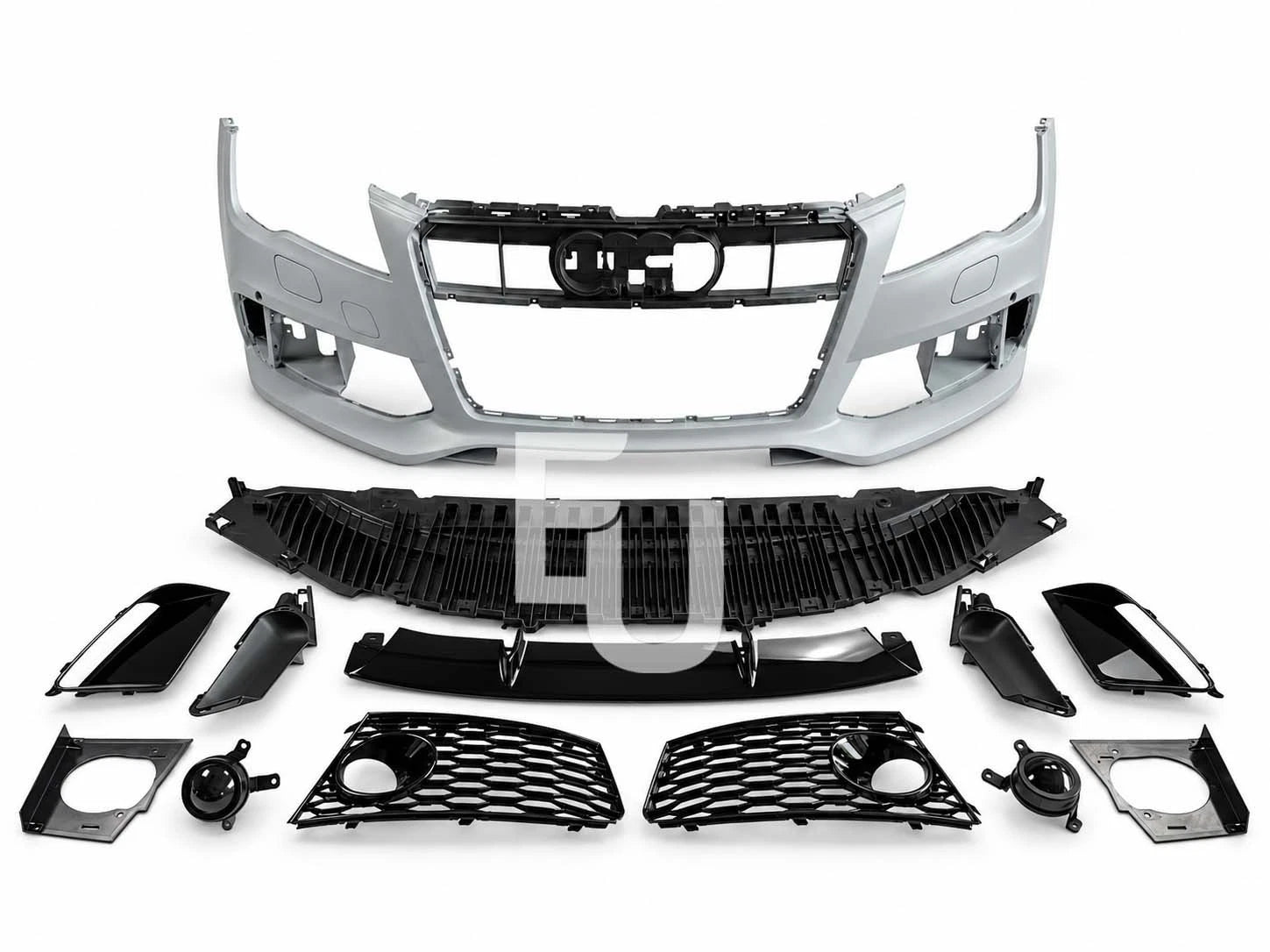 RS7 LOOK FRONT BUMPER CONVERSION KIT FOR AUDI A7 S7 C7 2011-14 GRILLE W/SPLITTER