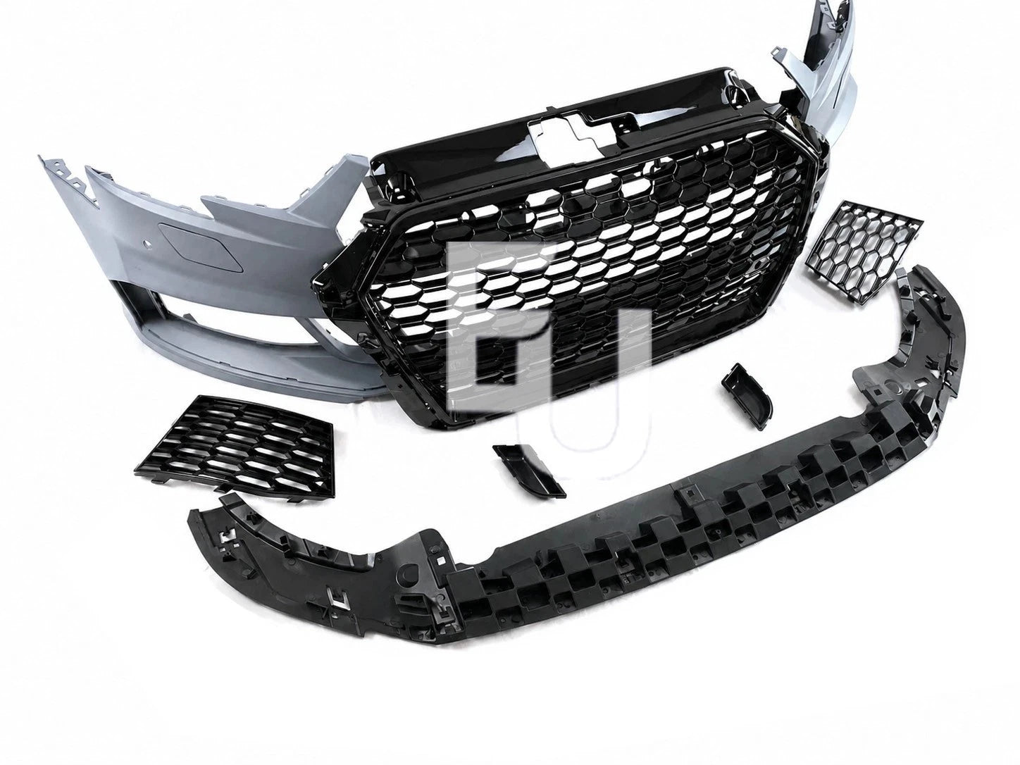 RS3 STYLE FRONT BUMPER CONVERSION KIT FOR AUDI A3 S3 8V 2016–2020 FACELIFT SEDAN