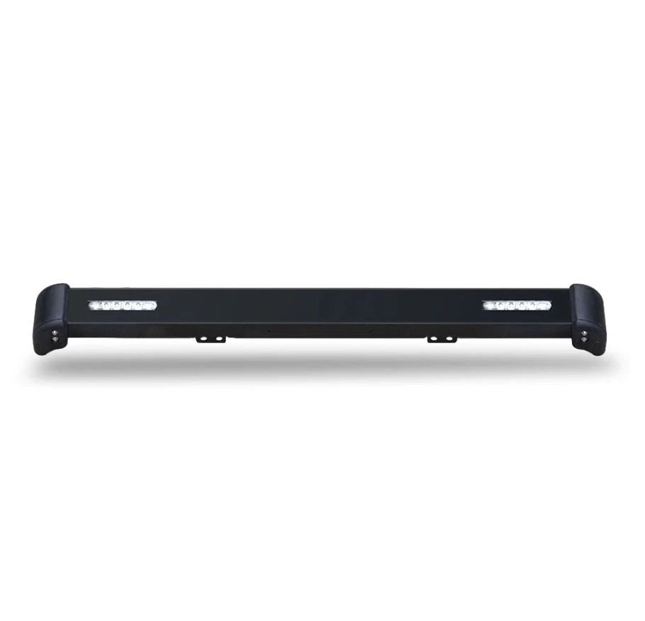 FOR LAND ROVER DEFENDER METAL FRONT BUMPER WITH LED DRL LIGHTS & RUBBER END CAPS