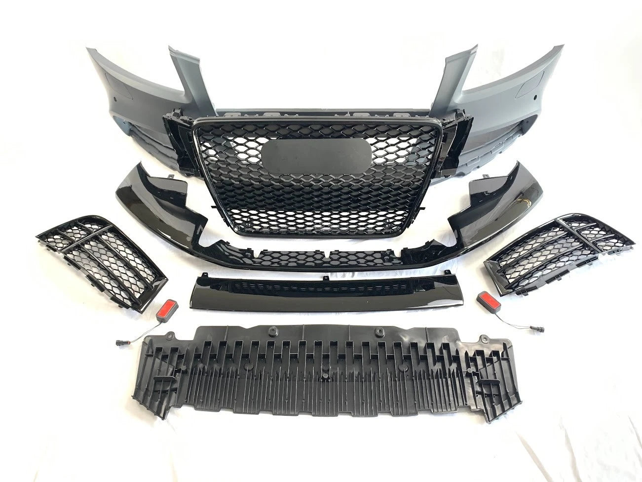 RS5 LOOK FRONT BUMPER BODYKIT SPLITTER FOR AUDI A5 S5 B8 COUPE SPORTBACK 2007-11
