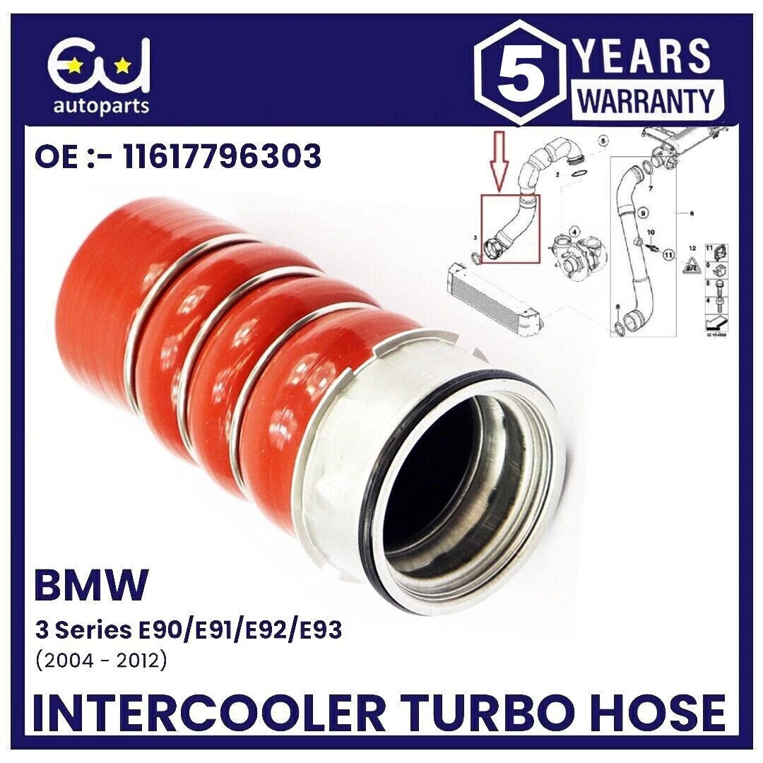 INTERCOOLER PIPE TURBO HOSE FOR BMW E90 E91 E92 E93 325d 330d 11617796303
