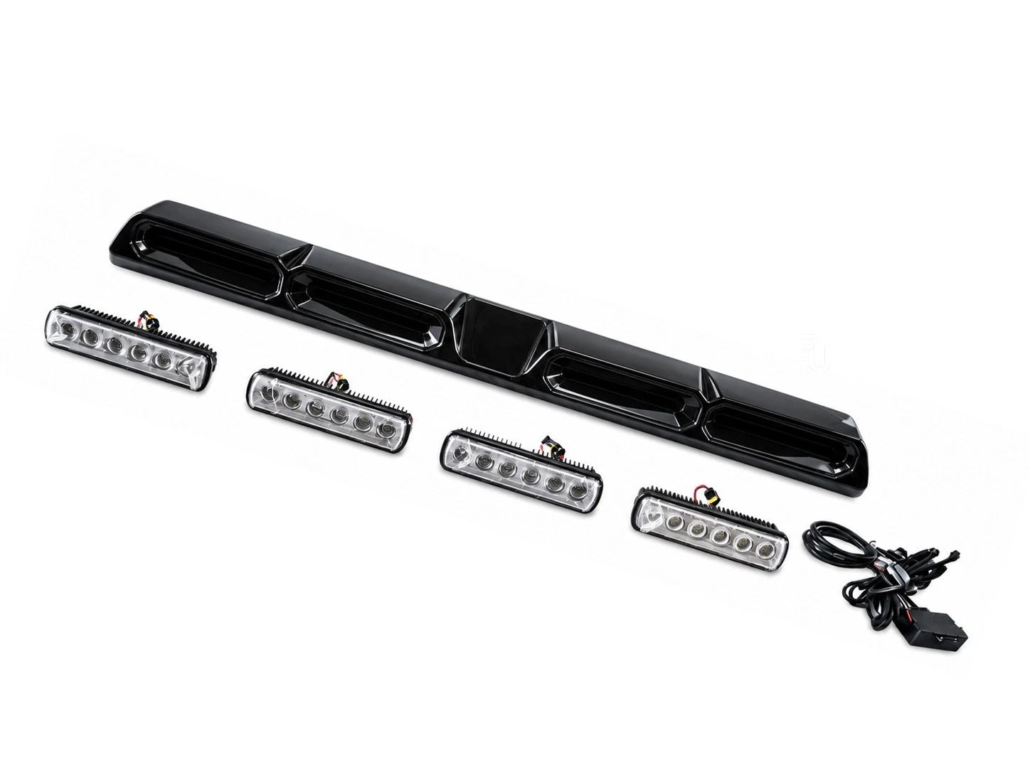 ROOF LIGHT BAR DRL LED LIGHTS GLOSS BLACK FOR NISSAN NAVARA NP300 D23 2015-2025