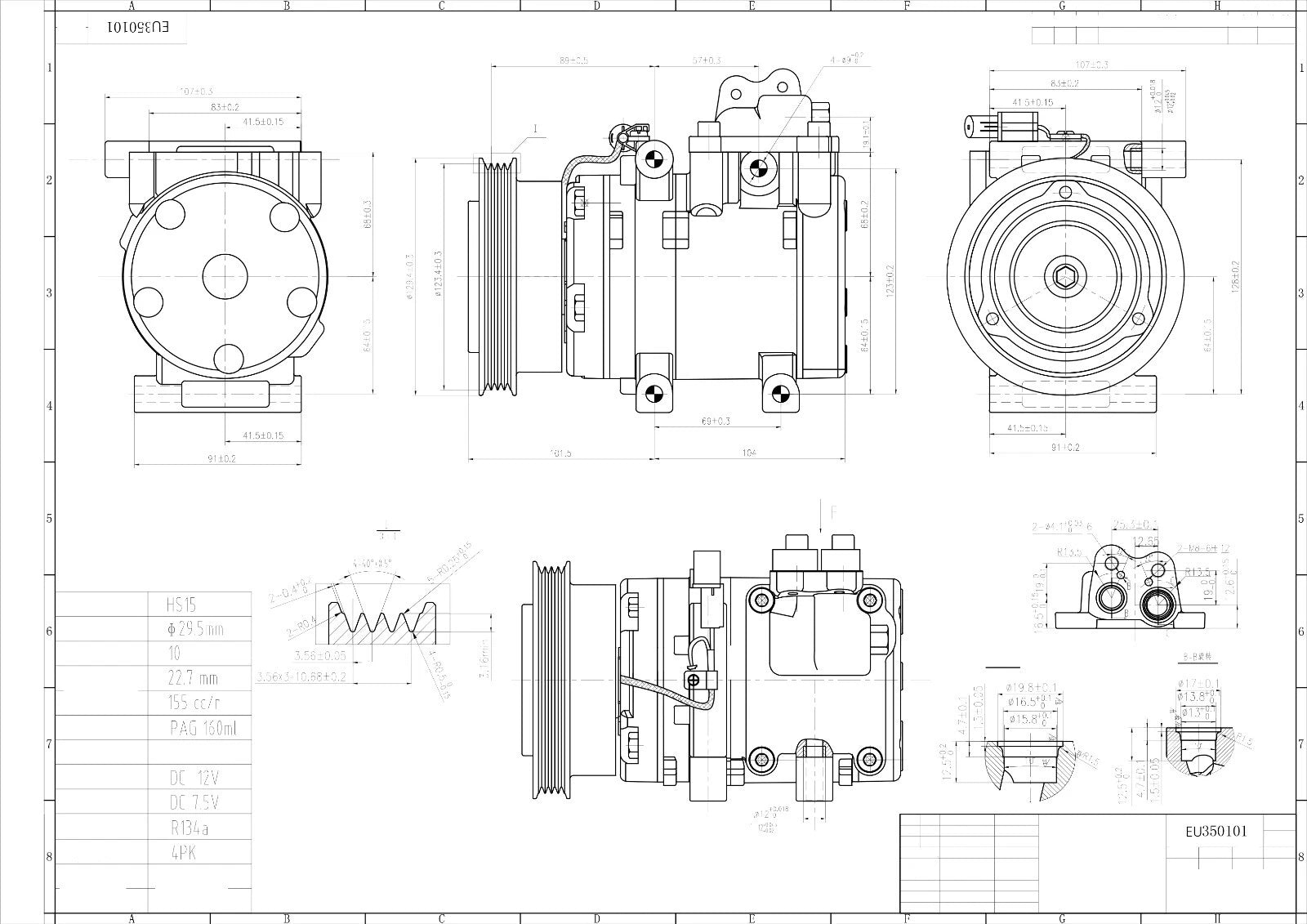 AIR CON AC COMPRESSOR PUMP FOR HYUNDAI TUCSON i-30 COUPE GETZ 1.4i 1.6 MATRIX