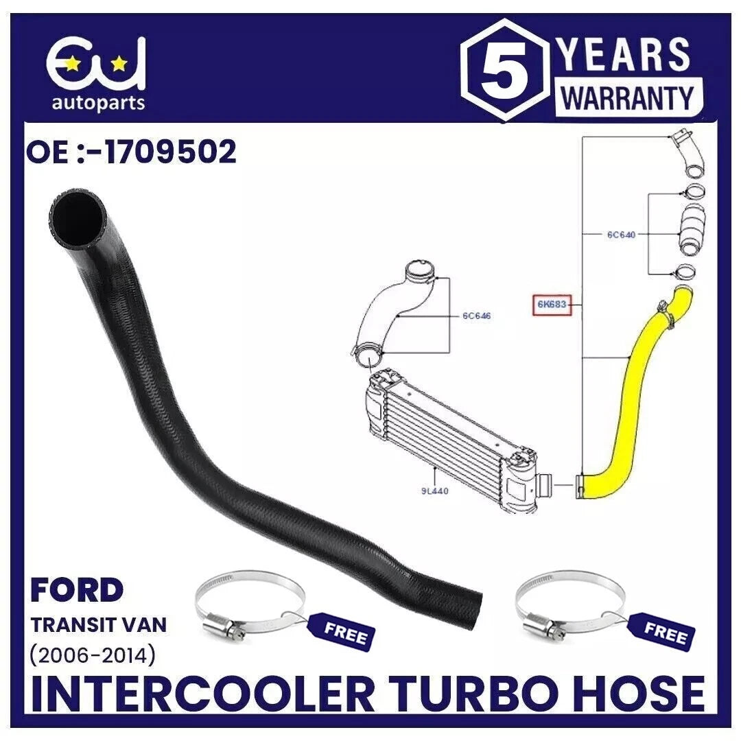 FOR FORD TRANSIT MK7 TURBO INTERCOOLER HOSE PIPE 2.2 TDCI (2006-2014)