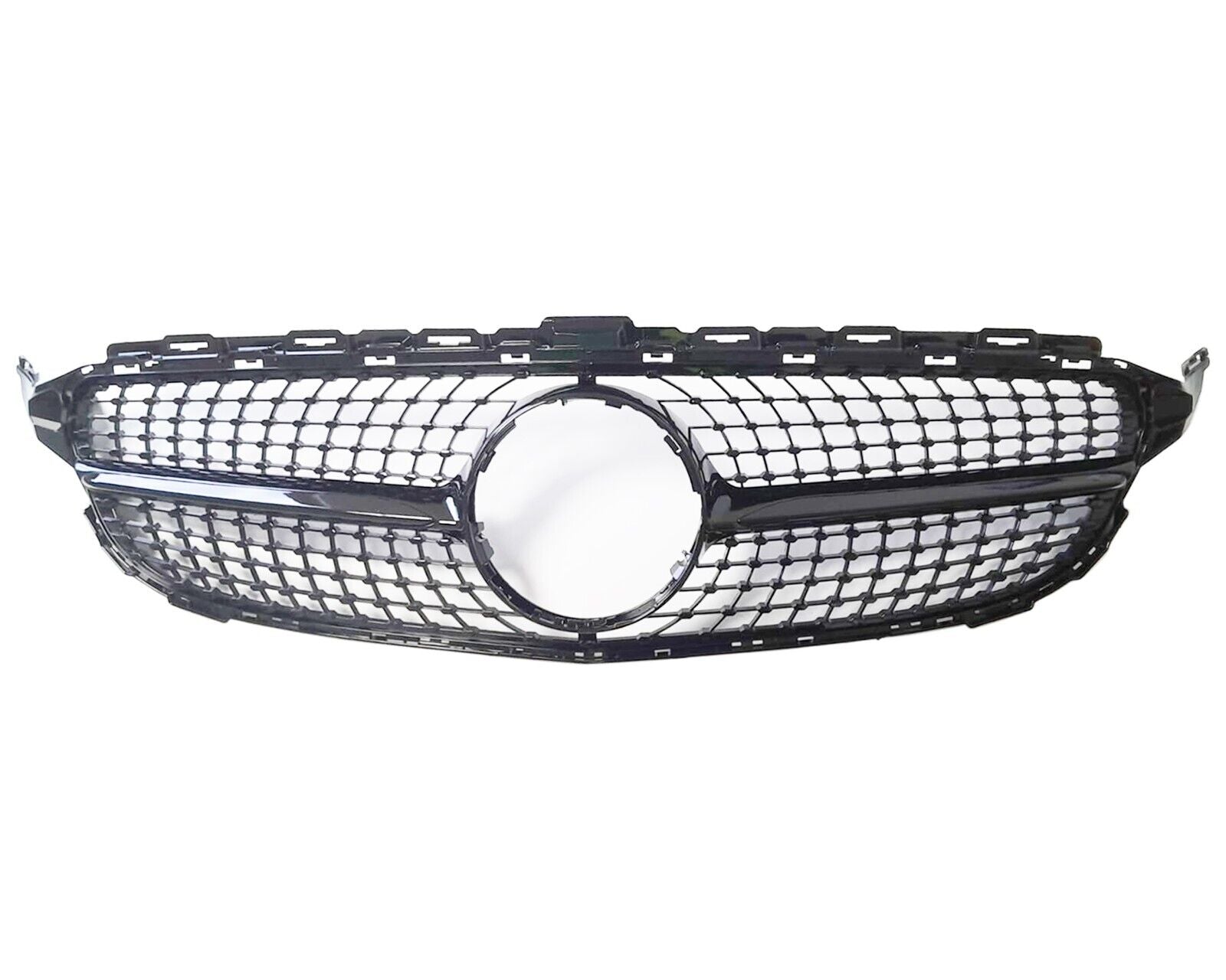 FOR MERCEDES W205 C205 C CLASS BLACK DIAMOND FRONT GRILL GRILLE AMG C43 15-18
