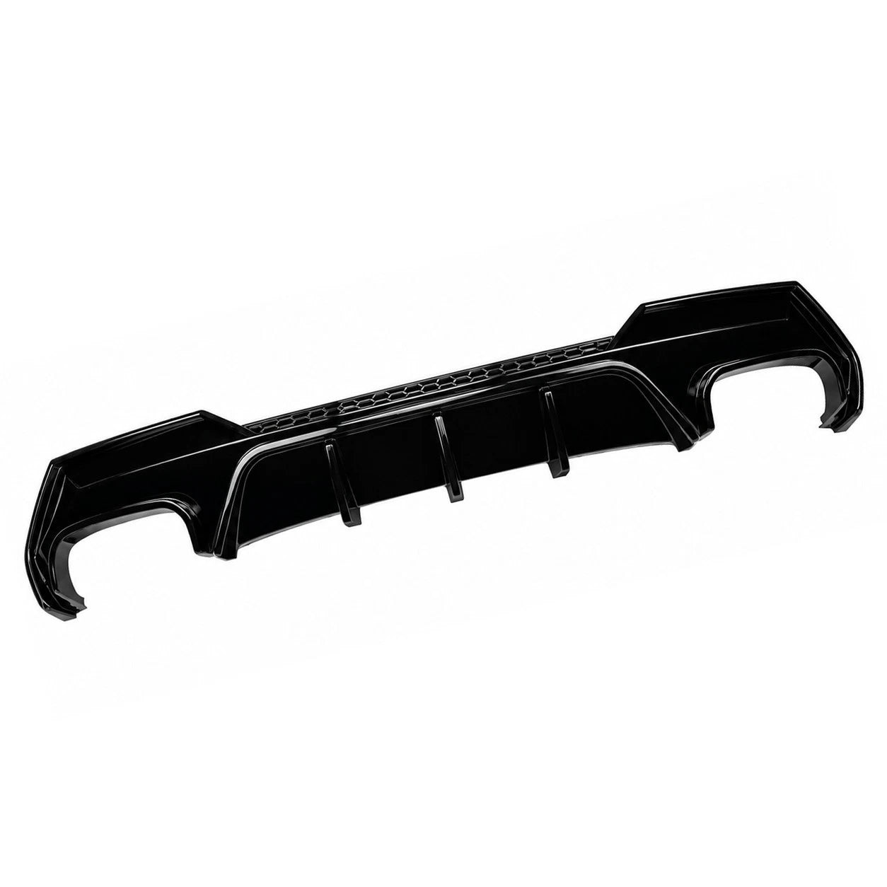 FOR BMW 4 SERIES G22 G23 REAR BUMPER DIFFUSER LIP EXHAUST GLOSS BLACK 2020+