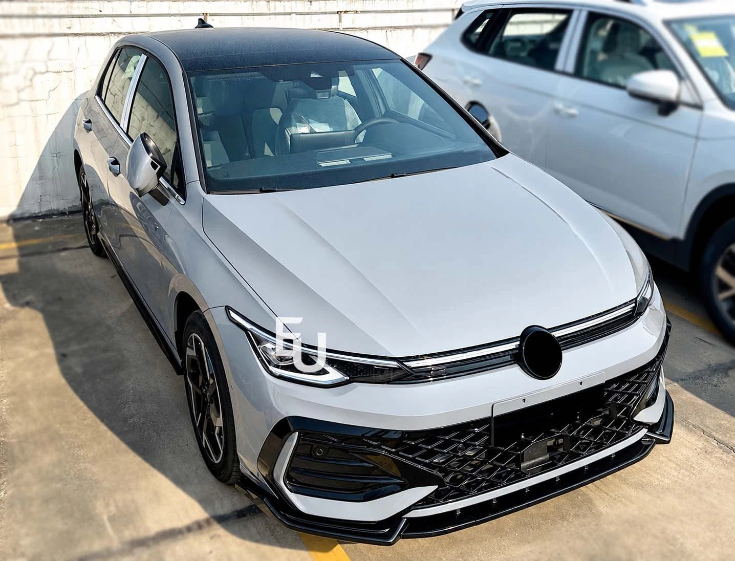 FOR VW GOLF MK8.5 GTI GTD R LINE FRONT SPLITTER SPOLER LIP KIT GLOSS BLK 2024+