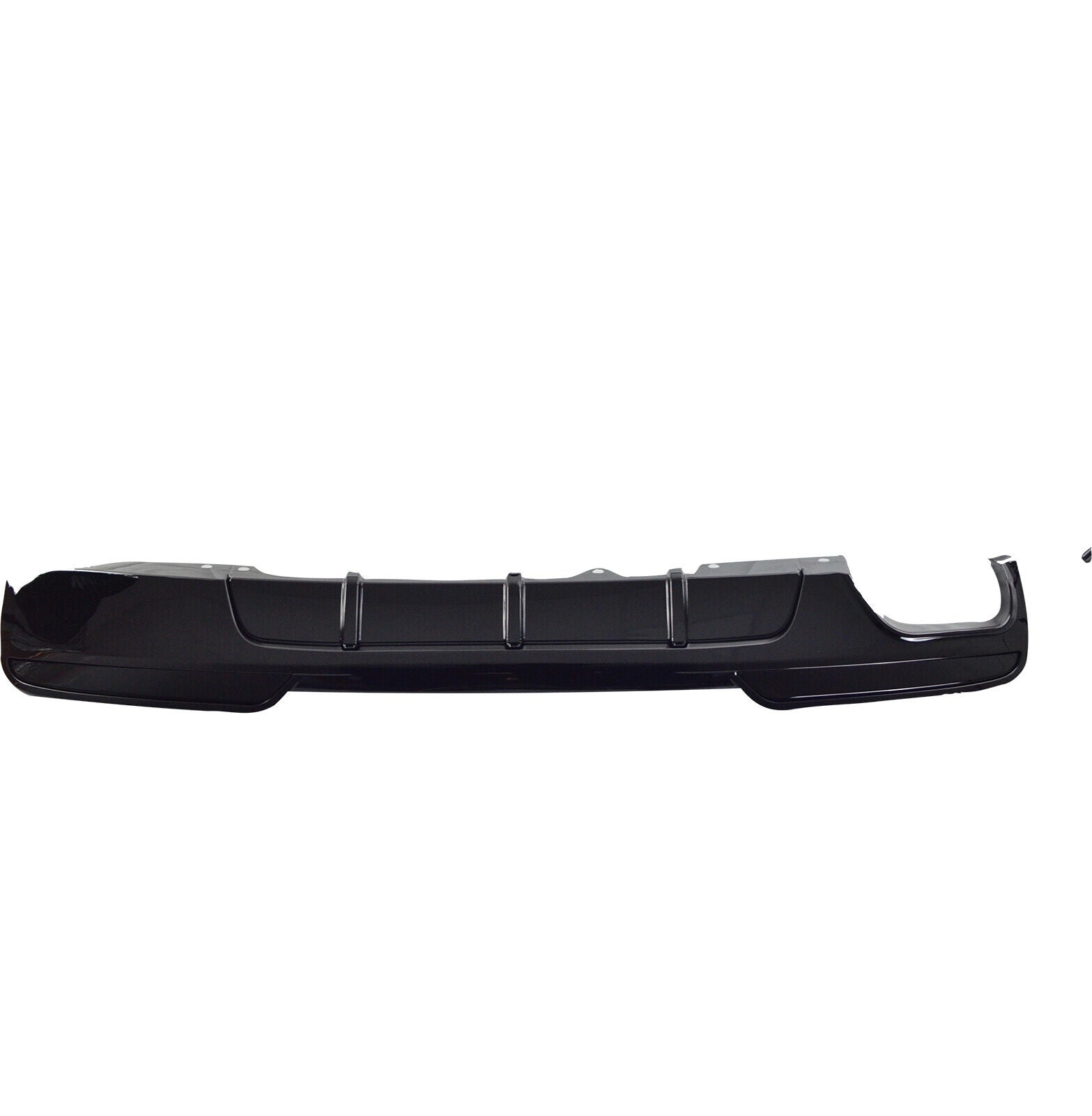 FOR BMW 5 SERIES F10 F11 M SPORT REAR DIFFUSER SPLITTER TWIN GLOSS BLACK